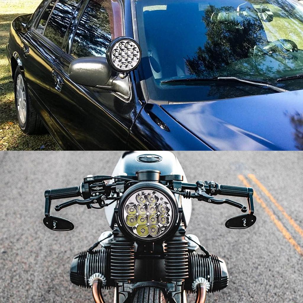 Aoling LED Headlight for Harley Compatible with and H5001XV High Auxiliary LED Work Universal Round 1 Piece 5.75-inch Davidson, High/Low Mode,