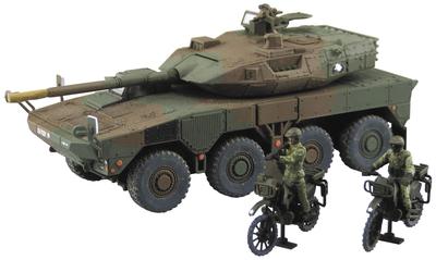 AOSHIMA Military Model Kit Series Ground Force Type 16 Mobile Combat Vehicle Quick Response Regiment Пластиковая модель 1/72 No.17 Self-Defence