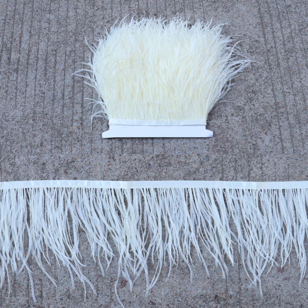 Thickened Encryption Ostrich Hair Cloth Edge 10-15Cm Feather Clothing Skirt Accessories