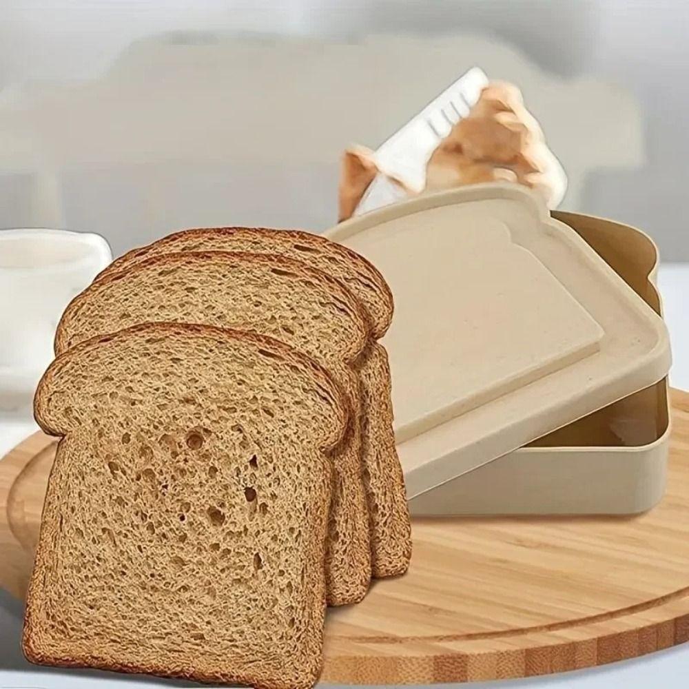 Portable Toast Storage Box Transparent Sandwich Meal Box Fashion Sandwich Container Household
