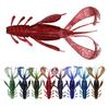 4Pcs 10CM/10G Soft Crayfish Lure with Sequins Realistic PVC Bionic Artificial Shrimp Bait Freshwater Saltwater Bass Trout Fishing Accessories