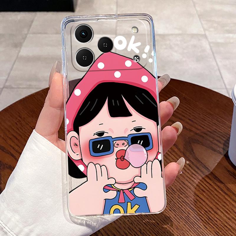 Гелевый чехол для Tecno Spark 50 Funda Capa Прозрачный силиконовый мягкий ТПУ задняя крышка Милый Кот Кролик Сердце Защитный чехол Coque