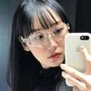 Y2K Stylish Eyeglass Frames for Women Rhinestone Decoration Women's Glasses Blue Light Blocking Decorative Glass