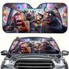 1Pcs Playful Design Sun Shade For Car Windshield, Easy Installation, Vibrant Design