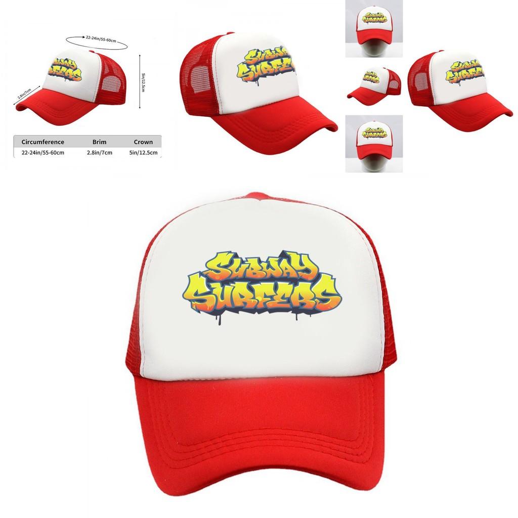 Бейсболка Subway Surfers Защита от УФ лучей Дышащая Унисекс Летняя шляпа для улицы Для фанатов