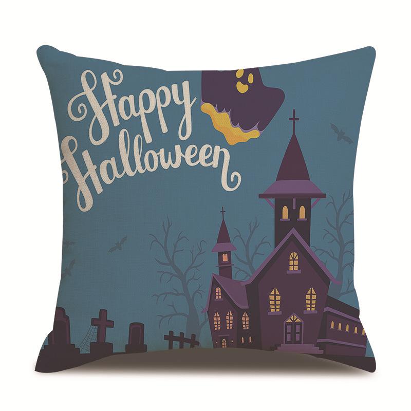 Хэллоуин Льняная Наволочка Наволочка с Принтом