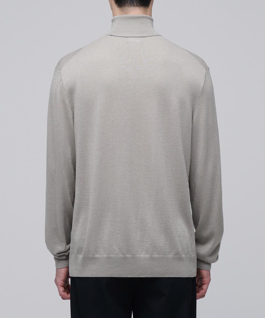 MUSINSA STANDARD Merino Wool Blend High-Gauge Turtleneck Knit [Mushroom]