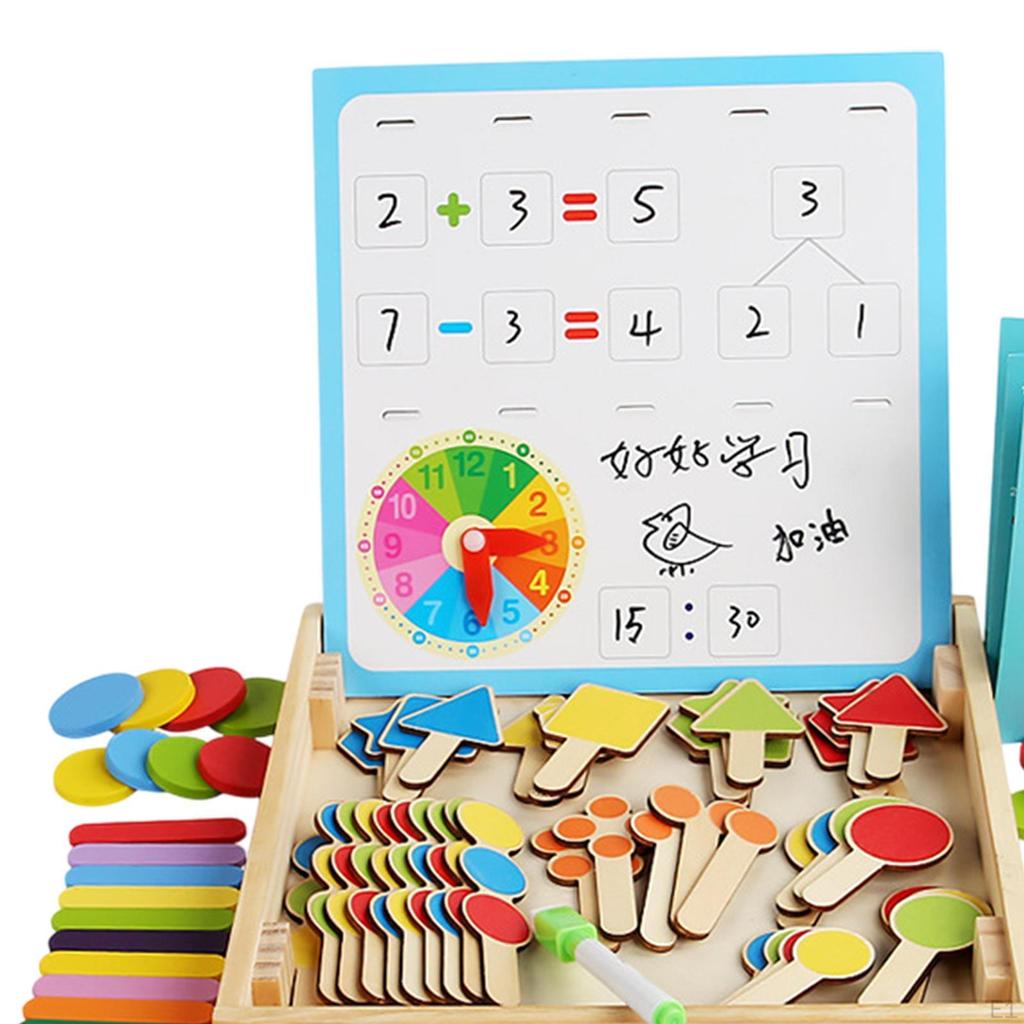 Math Learning Toys Counting Teaching Clocks Gifts Color Shape Sorting