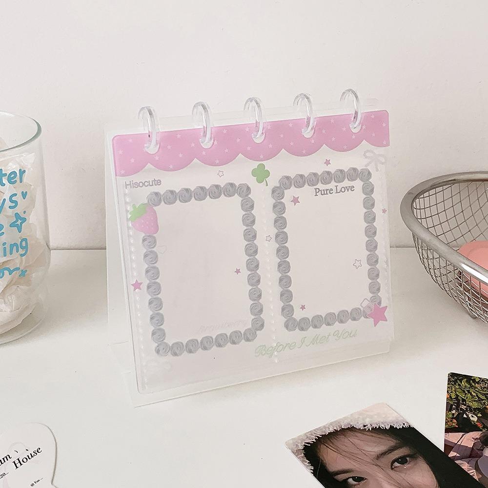 3 Inch Photocards Holder Loose Leaf Bill Storage Booklet New Photo Album