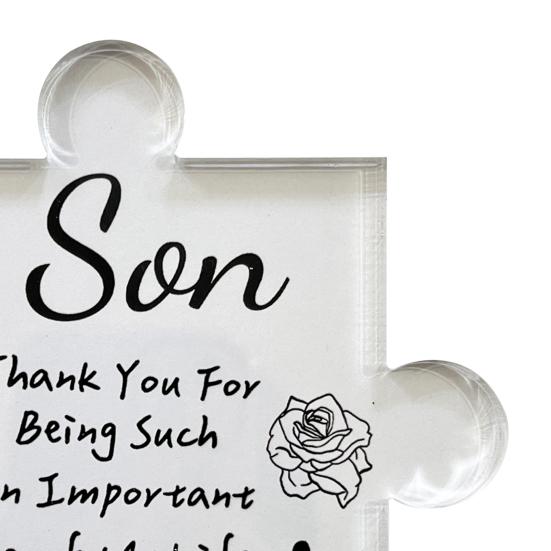 Прозрачный акриловый пазл-орнамент Семейные отношения Украшение для стола Памятный подарок родителям и детям на День благодарения