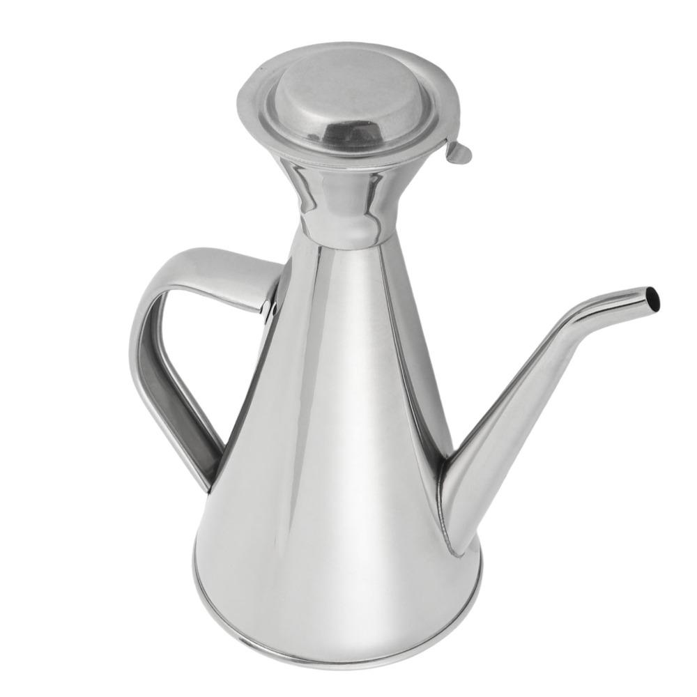 250ml/500ml Oil Dispenser Bottle 304 Stainless Steel Olive Oil Dispenser Oil Storage