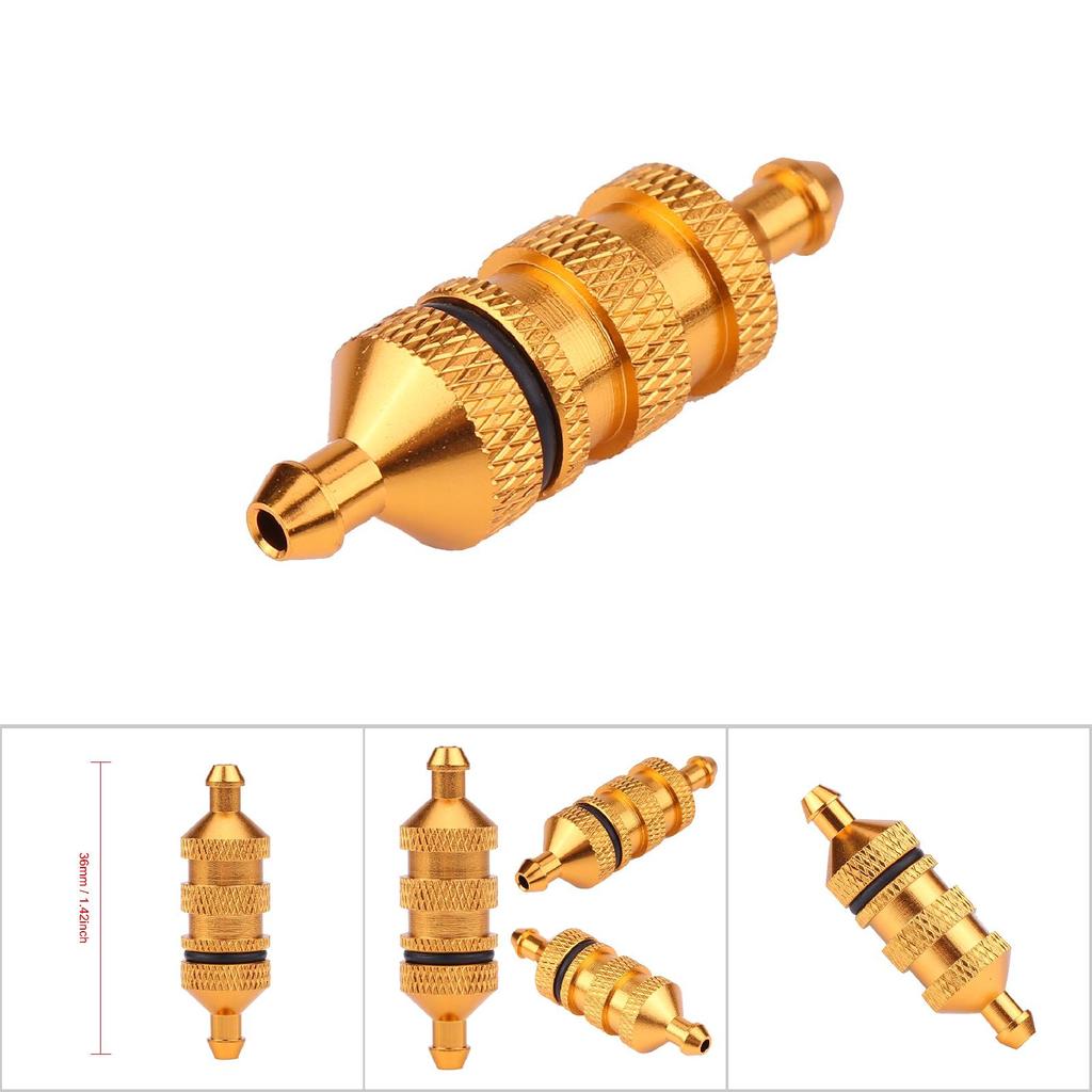 Фильтр масляный нитротопливный из алюминиевого сплава HSP для радиоуправляемой модели автомобиля масштаба 1/8 1/10 (Золото)