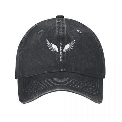 Кепка-бейсболка из стираного хлопка с логотипом Wings, черная, регулируемая, с вышивкой, повседневная, уличная