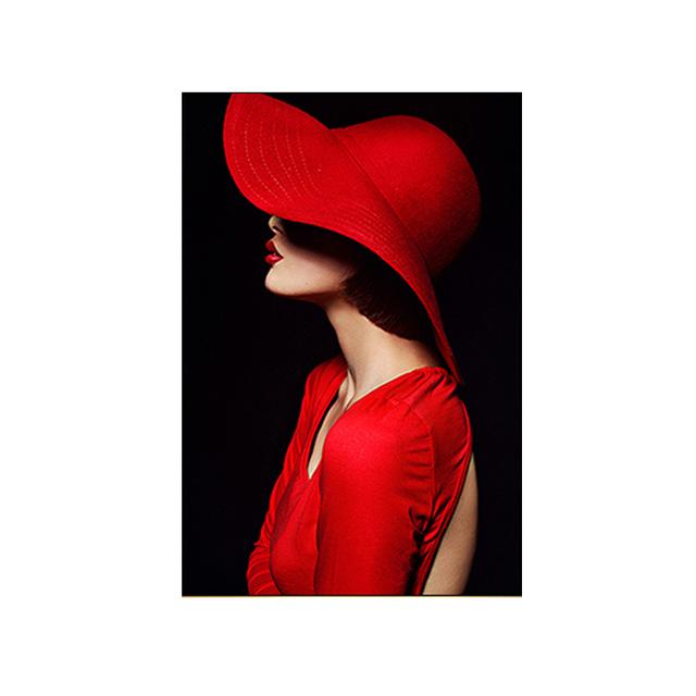 Модная черно-белая художественная девушка с красными губами, холст, картина для гостиной, комната для девочек, сексуальная девушка, Nodic, художественные декоративные картины