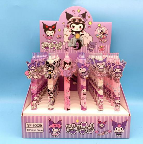 Акриловая ручка-стикер Hello Kitty с быстрым высыханием: Гладкая шариковая ручка-клик для студентов