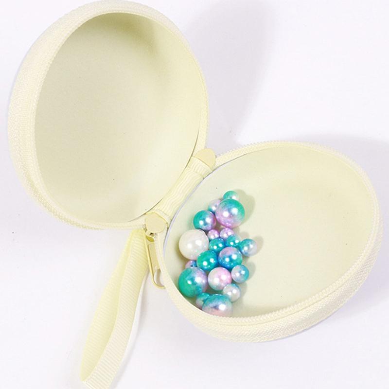 1Pc Creative Round Tinplate Coin Wallet Cartoon Storage Box Small Headphone Cable Mini Zipper Bag