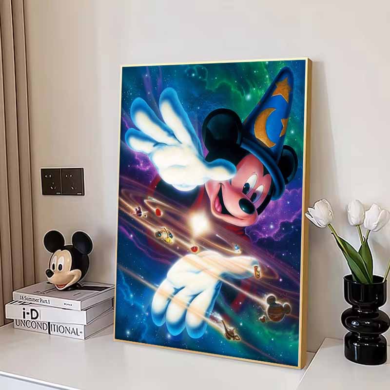 Disney Алмазная живопись Дисней Фантазия Микки Маус Космос тематическая Иллюстрация Мозаика Ремесло Хобби Сделай сам Подарок Украшение дома Вышивка