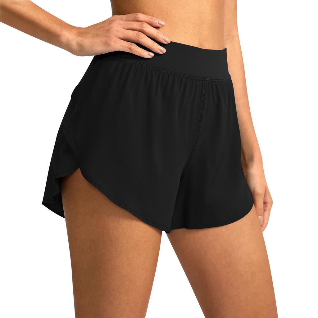 Athletic Shorts For Women Summer High Waist Quick Dry Workout Gym Shorts Loose Fit Layer Running Shorts