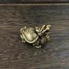 Dragon Head Turtle Body Retro Brass Mythical Beast Statue Creative Ornaments Home Living Room Office Tea Pet Table Decoration