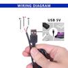 1,5 м Usb 5 В светодиодный трехцветный затемняющий цветной переключатель кабель диммер 4-клавишный контроллер 2 канала для низковольтного светодиодного Cct двухцветного света