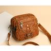 Soft Leather Small Bag, Ladies' Casual Shoulder Crossbody Bag, Mobile Phone Bag, Mini Small Bag