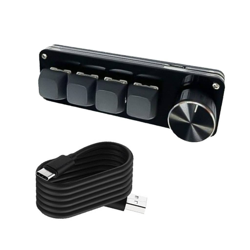 Customizable Macro Keypad with Single Knob 3Key/4Key/6Key/8Key Mechanical Gaming Keyboards Programmable Keypad