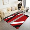 Black and White Abstarct Area Rug 6'6" x 4'11" for Adult Women Men, Geometric Striped Carpet for Minimalists,Graffiti Lines Indoor Floor Mat