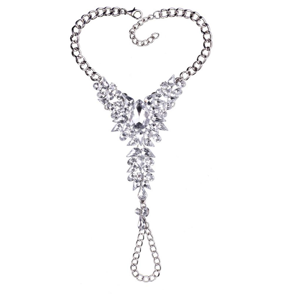 Fashion Simple Exquisite Shimmer Rhinestone Anklet Women Foot Ornaments