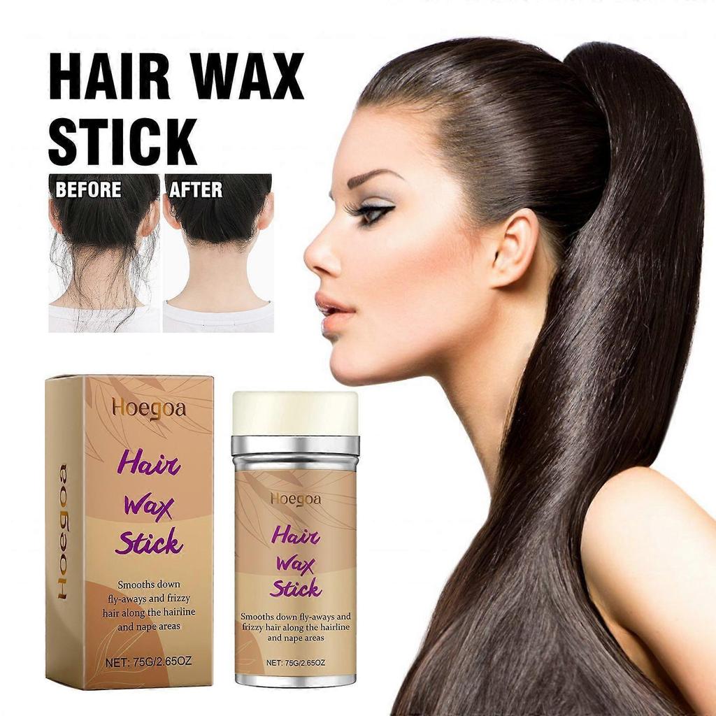 Hair Wax Stick - Smoothes Frizzy Hair, Gives A Natural Shine, Smooths Frizz, And Provides Long-Lasting Hold.