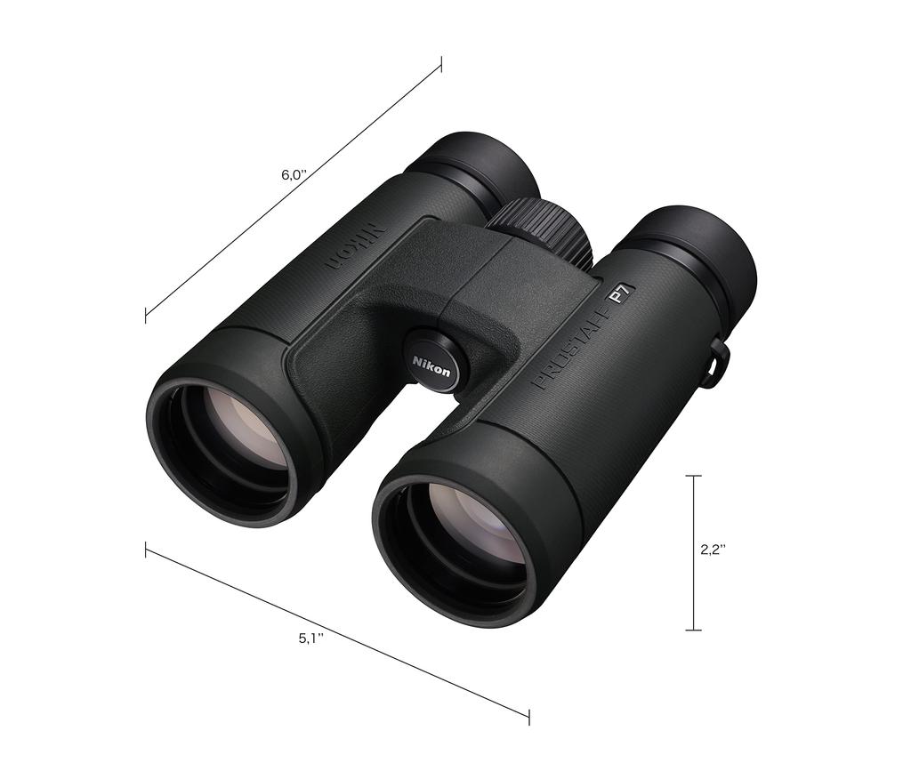 Nikon PROSTAFF P7 8x42 Large for Bird and Charcoal Gray Binoculars, 8x42mm, Aperture, Watching, Concerts, Sports, Travel,