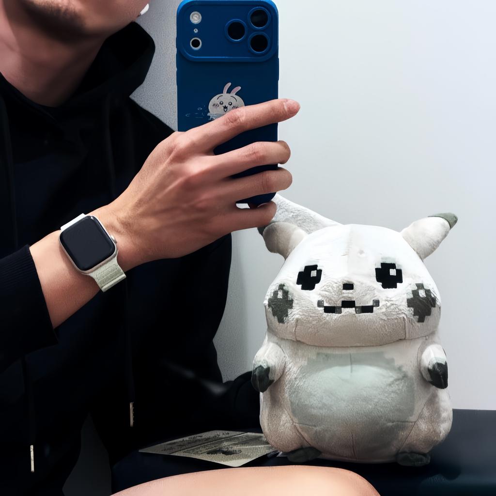 Original With Tag Soft Peluche 30Th Anniversary Pikachu Pixel Style Plush Toy Stuffed Doll Anime Collectible Fan Gift