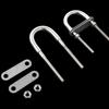 Yacht Boat Hardware 304 Stainless Steel Bow Stern Eye Screw Pads Rope Rigging Screw with Nut