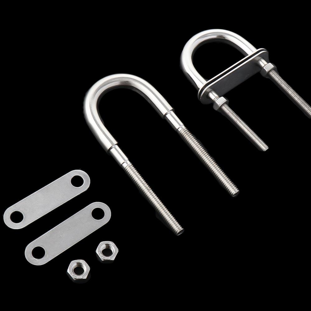 Yacht Boat Hardware 304 Stainless Steel Bow Stern Eye Screw Pads Rope Rigging Screw with Nut