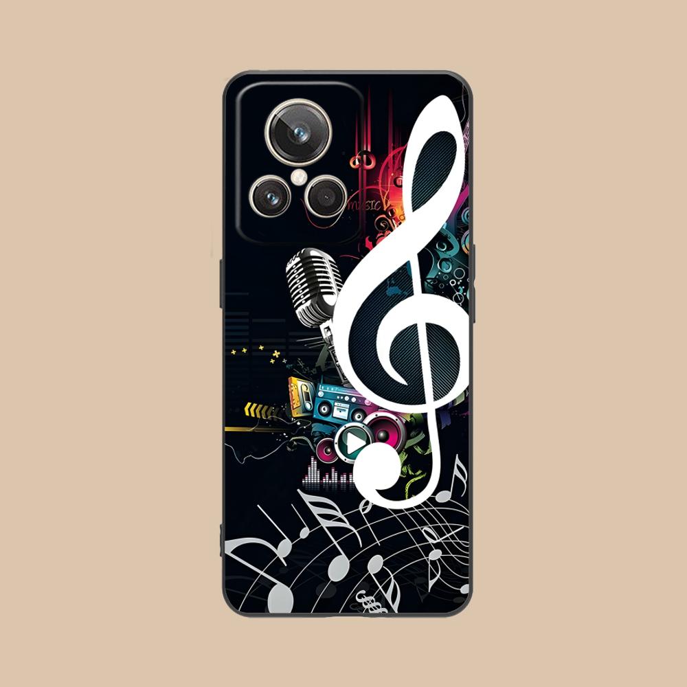 Чехол для мобильного телефона с нотным станом для Realme 15 14 13 12 11 10 9 Pro Plus T i Lite 5G Цветная печать Чехол Чехол Роскошный