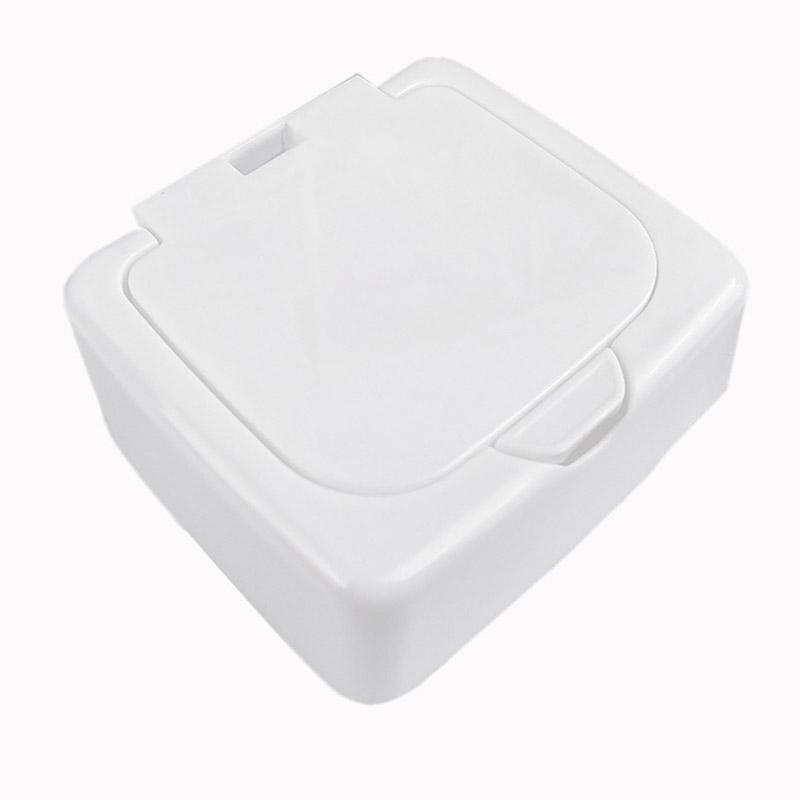 Милый пластиковый кнопочный настольный ящик для хранения ювелирных изделий, органайзер, чехол с наклейкой на крышке