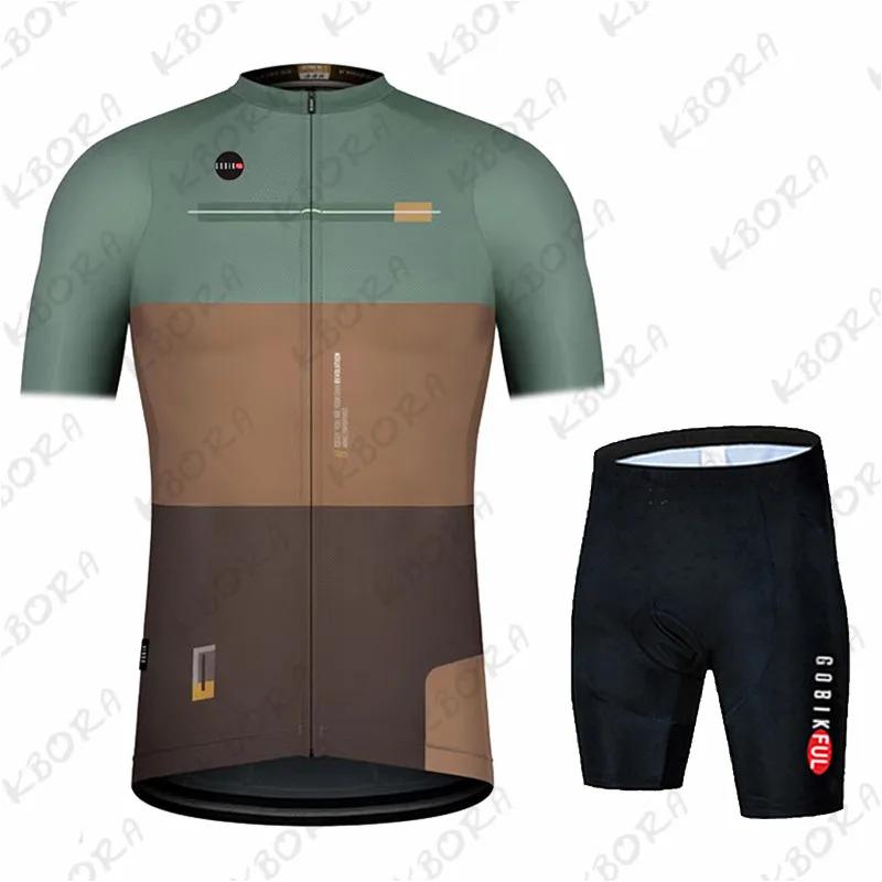 Мужская одежда для велоспорта с коротким рукавом Gobik Mtb Велосипедная форма Майка Велосипед Одежда для велоспорта Мужская 2026 Летний дышащий велосипедный костюм Комплект