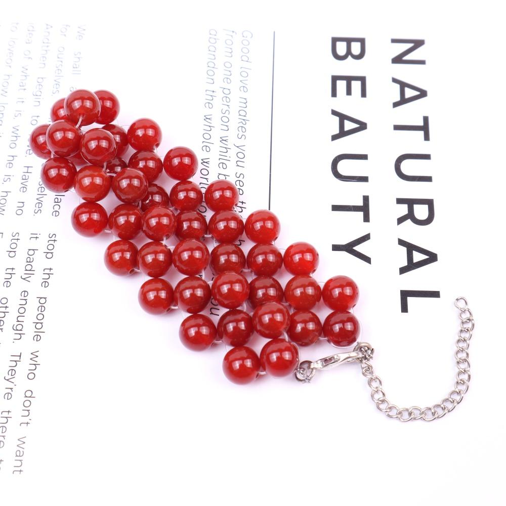 High Quality Colorful Natural Healing Crystal Gemstone Beads Multi-loop Bracelets for Gift