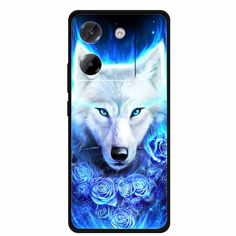 Чехол для Xiaomi Poco M7 Pro 5G, стиль мультяшной живописи, мягкий силикон + ТПУ, задняя крышка, чехлы для Poco M7 Pro 5G, противоударный чехол, новый