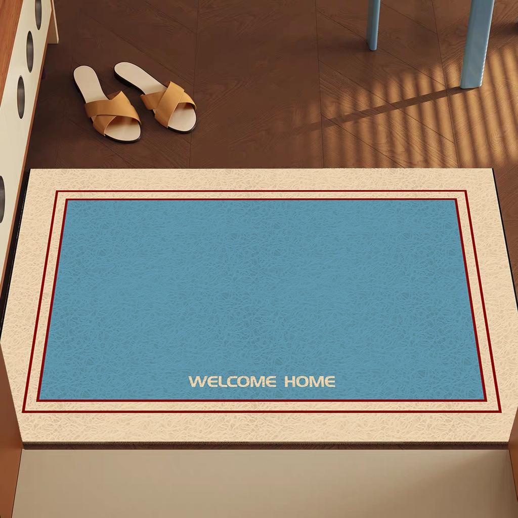 Modern Minimalist Floor Mat with Striped Pattern Home Entrance Door Mat Door Mat Wear-resistant Foot Mat Anti Slip Mat