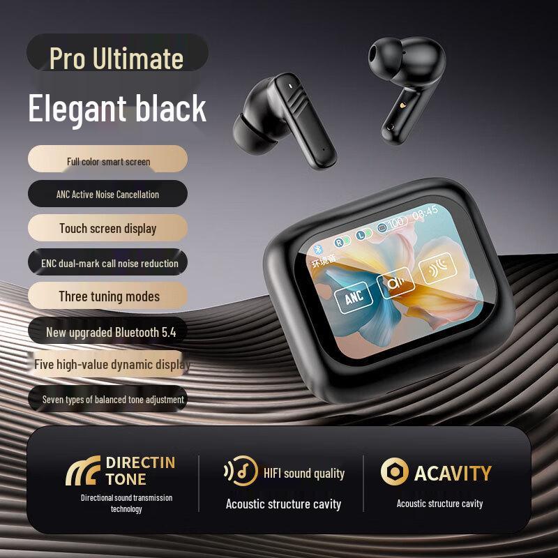 Tuolanzhe TWS LX-10ANC Noise-Cancelling Bluetooth Earphones with Screen