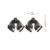 Elegant Bowknot Drop Earrings Crystal Exaggerated Earring Luxury Shining Rhinestone Earrings  Women