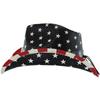 Men’s and Women's Vintage USA American Flag Cowboy Hat Western Style Foldable Outdoor Travel Vacation Decor Accessory