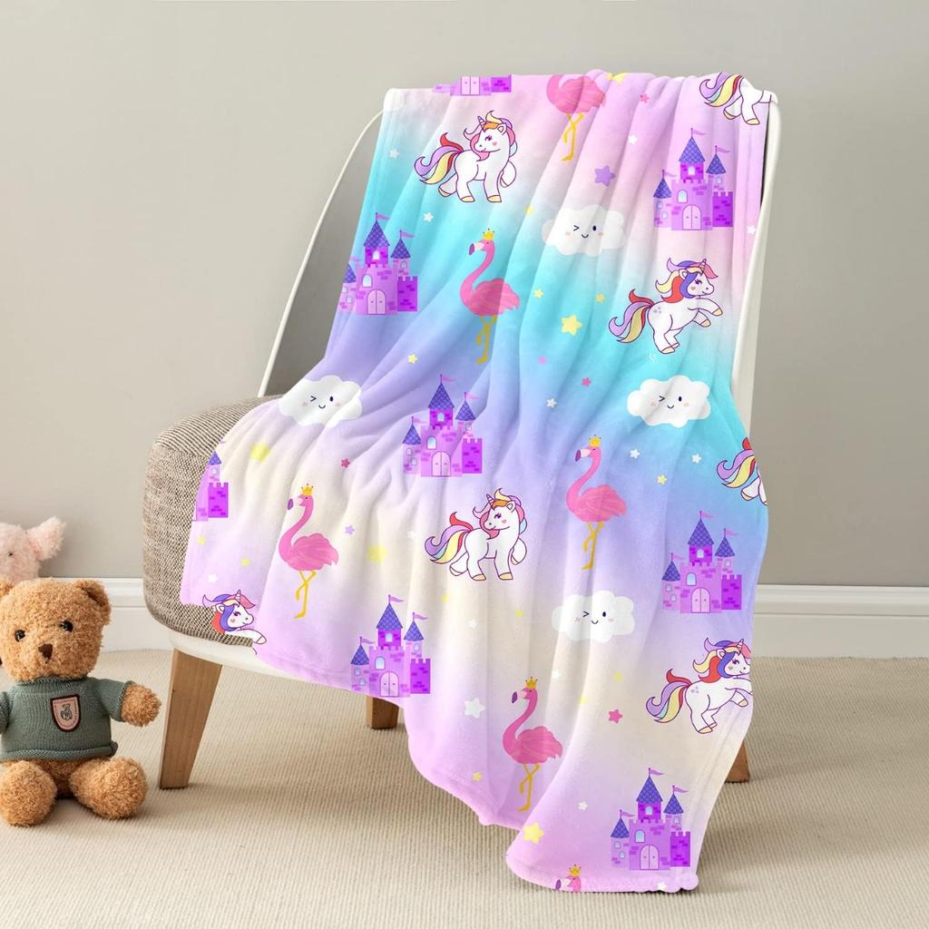 Soft Blanket for Kids Boys, Cozy Toddler Boys Girls Birthday Gifts Fuzzy Cute Outer Space Throw Blanket for Couch Bed Car, Black