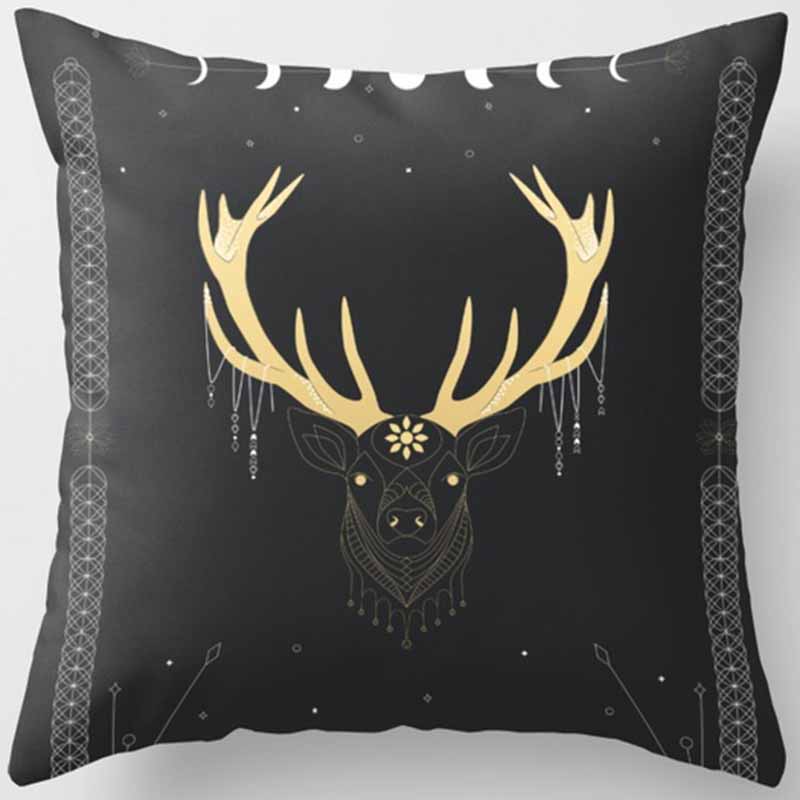 Черно-желтая квадратная наволочка, украшение для дома, чехол для автомобильного дивана 45 см * 45 см