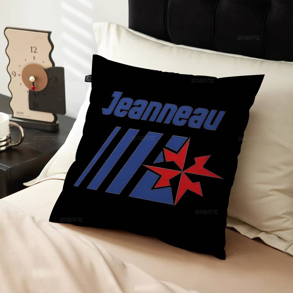 Чехол на подушку с логотипом J-JEANNEAU-U Автомобильная декоративная наволочка для дивана автомобиля Рождественский подарок 40x40см 45x45см