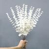10Pcs/set Plastic Artificial Eucalyptus Leaf Simulation Fake Eucalyptus Plants   Wedding Decor