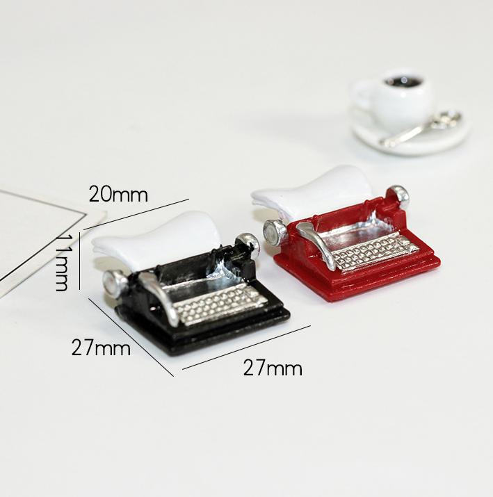 1/6 1/12 Doll House Simulation Miniature Mini Typewriter Model Decor