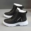Warm and Comfortable Women's Winter Snow Boots with Side Zipper and Fleece Lining Waterproof Shoes