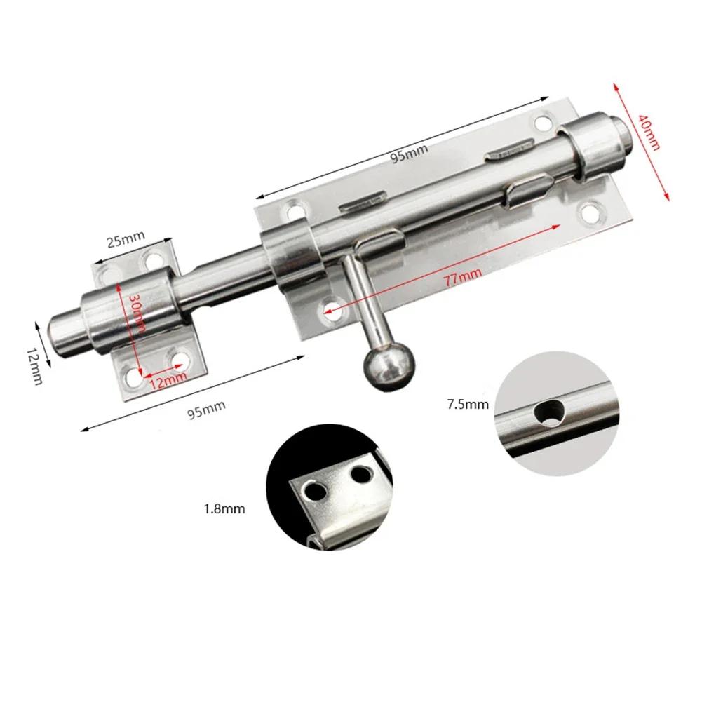 Door Bolt Lock Stainless Steel Door Bolt Latch For Home Hardware Bathroom Toilet Shed Gate Safety Door Bolt Window Catch Lock