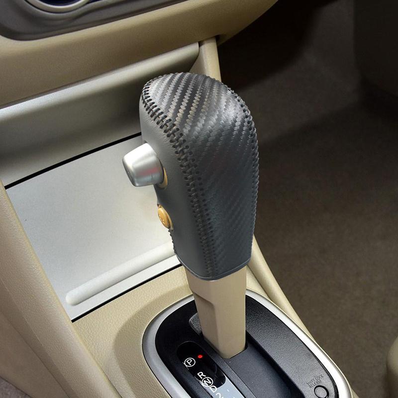 Автомобильный чехол для ручки переключения передач для Nissan Tiida Livina Sentra Sylphy Bluebird, кожаный чехол для ручки переключения передач